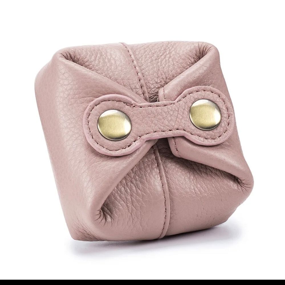 Women Leather Wallets Coin Purse Pouch Clutch Bag Snap Closure Change Bag Gift
